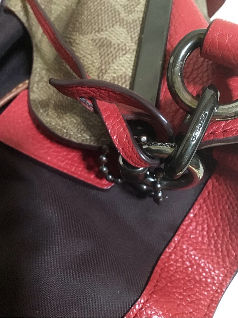 Coach Dalton 31 triple compartment shoulder hobo bag signature leather - Picture 14 of 16
